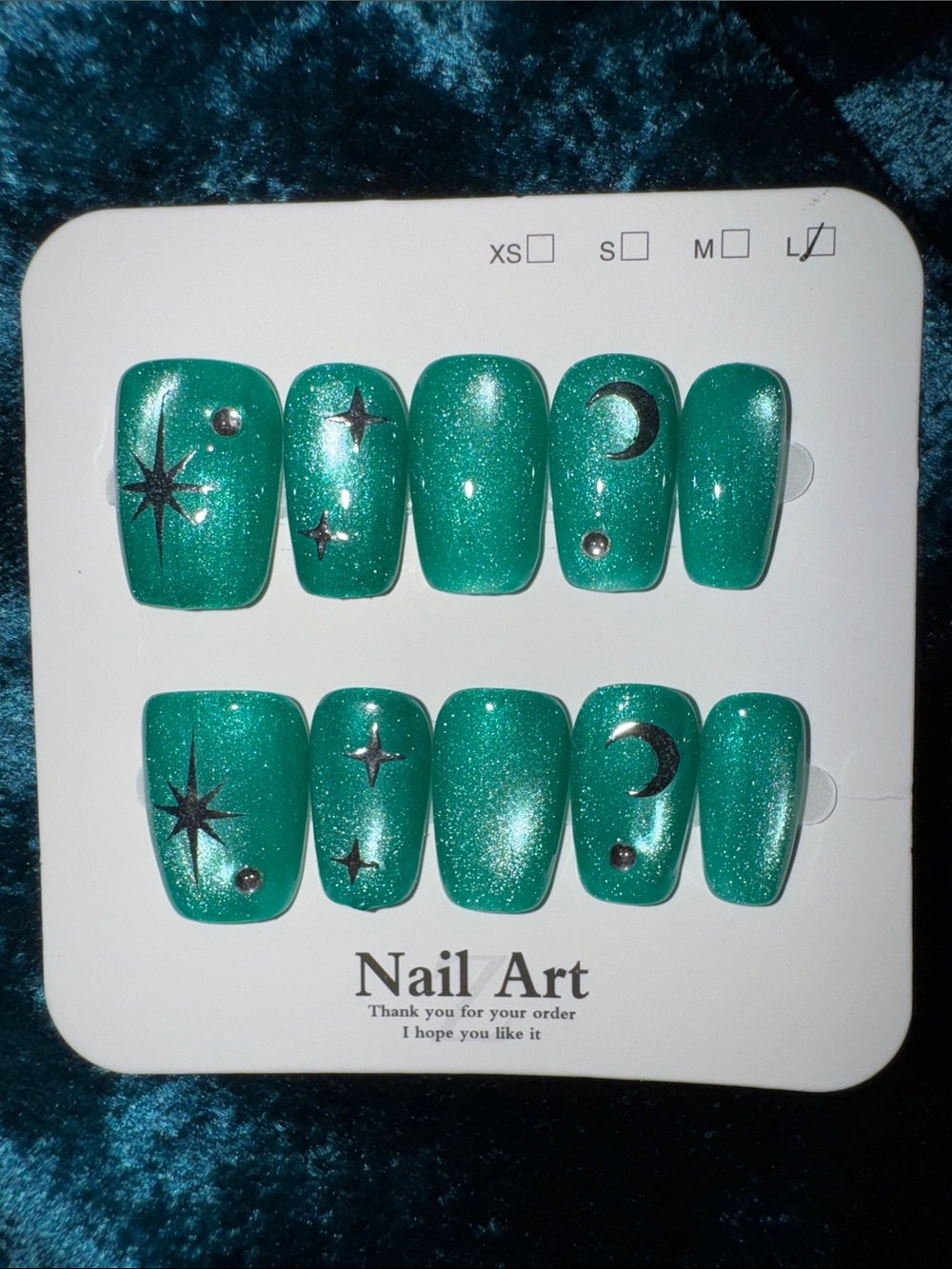 Star & Moon Press-On Nails - Picture 2 of 2